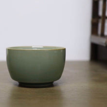Load image into Gallery viewer, Celadon Porcelain Wide Teacup from Jingdezhen