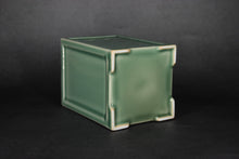Load image into Gallery viewer, Celadon Porcelain Square Tea Caddy from Jingdezhen
