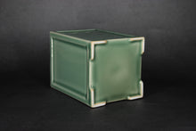 Load image into Gallery viewer, Celadon Porcelain Square Tea Caddy from Jingdezhen