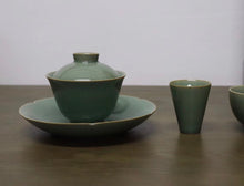 Load image into Gallery viewer, Celadon Porcelain Saucer for Teapot or Gaiwan from Jingdezhen
