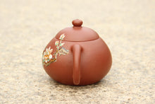 Load image into Gallery viewer, Zhuni Wendan Yixing Teapot with Diancai Painting, 点彩朱泥文旦壶, 120ml