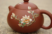 Load image into Gallery viewer, Zhuni Wendan Yixing Teapot with Diancai Painting, 点彩朱泥文旦壶, 120ml