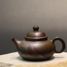 Load image into Gallery viewer, Wood Fired Rongtian Yixing Teapot, Qinghuini clay, 柴烧青灰泥容天壶, 200ml, No.1