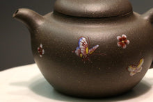 Load image into Gallery viewer, Qinghuini Yixing Teapot with Diancai Painting, 点彩青灰泥茄段, 170ml