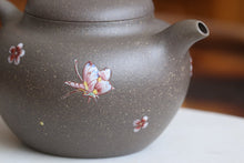 Load image into Gallery viewer, Qinghuini Yixing Teapot with Diancai Painting, 点彩青灰泥茄段, 170ml