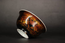 Load image into Gallery viewer, Gold Lacquer + Junware Porcelain Teacup from Jingdezhen, 85ml