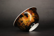 Load image into Gallery viewer, Gold Lacquer + Junware Porcelain Teacup from Jingdezhen, 85ml