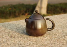 Load image into Gallery viewer, Wood Fired Longdan Nixing Teapot, 柴烧坭兴龙蛋壶, 100ml