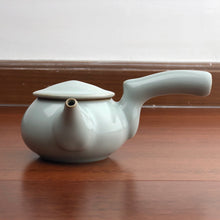 Load image into Gallery viewer, 160ml Ruyao Kind Kyusu Side Handle Teapot 仿古汝窑天青侧把壶