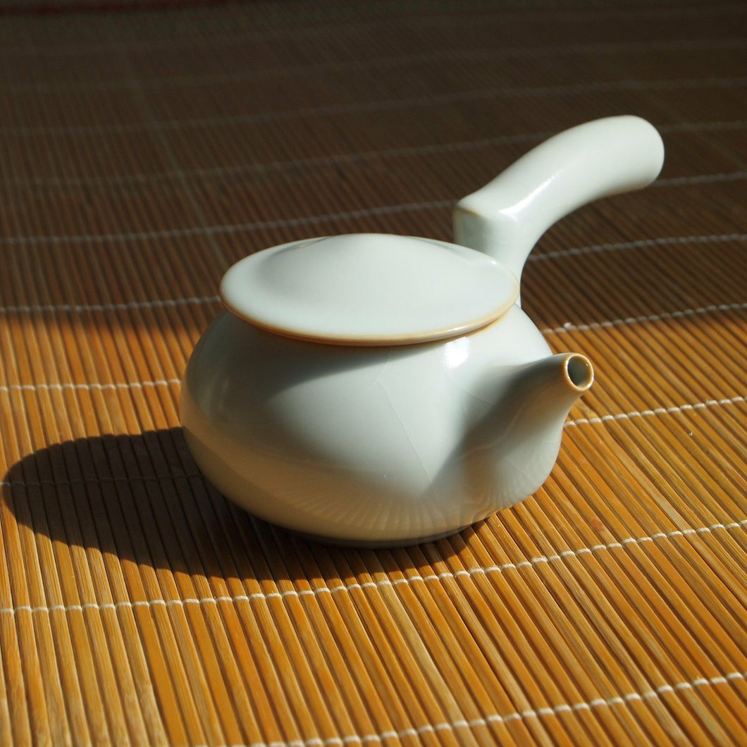 160ml Ruyao Kind Kyusu Side Handle Teapot 仿古汝窑天青侧把壶