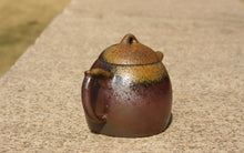 Load image into Gallery viewer, Wood Fired Qinquan Yixing Teapot, Benshan Zini clay, 柴烧本山紫泥秦权壶, 200ml