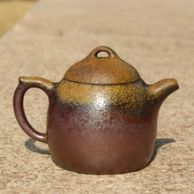 Load image into Gallery viewer, Wood Fired Qinquan Yixing Teapot, Benshan Zini clay, 柴烧本山紫泥秦权壶, 200ml