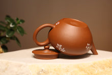 Load image into Gallery viewer, Zhuni Yuzhenzhiwan Yixing Teapot with Diancai Painting of Blossoms, 点彩朱泥玉珍之玩 110ml