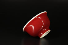 Load image into Gallery viewer, 120ml Jihong Glaze Qinghua Porcelain The World in a Cup, Yashou Teacup 青花霁红国画杯