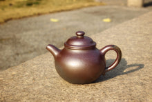 Load image into Gallery viewer, Wood Fired Lianzi Yixing Teapot, Dicaoqing clay, 柴烧底槽清莲子壶, 240ml