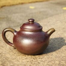 Load image into Gallery viewer, Wood Fired Lianzi Yixing Teapot, Dicaoqing clay, 柴烧底槽清莲子壶, 240ml