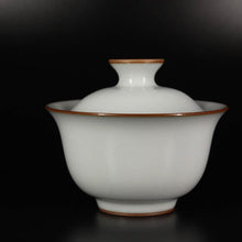 Load image into Gallery viewer, 170ml Moon White Ruyao Gaiwan, 月白汝窑盖碗