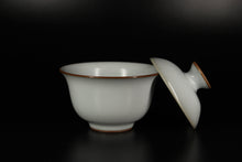 Load image into Gallery viewer, 170ml Moon White Ruyao Gaiwan, 月白汝窑盖碗
