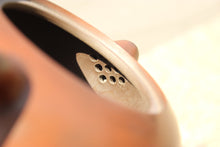 Load image into Gallery viewer, 120ml Xishi Nixing Teapot with Carvings of Fish by Li Changquan, 坭兴陶扁西施(黎昌权刻绘)