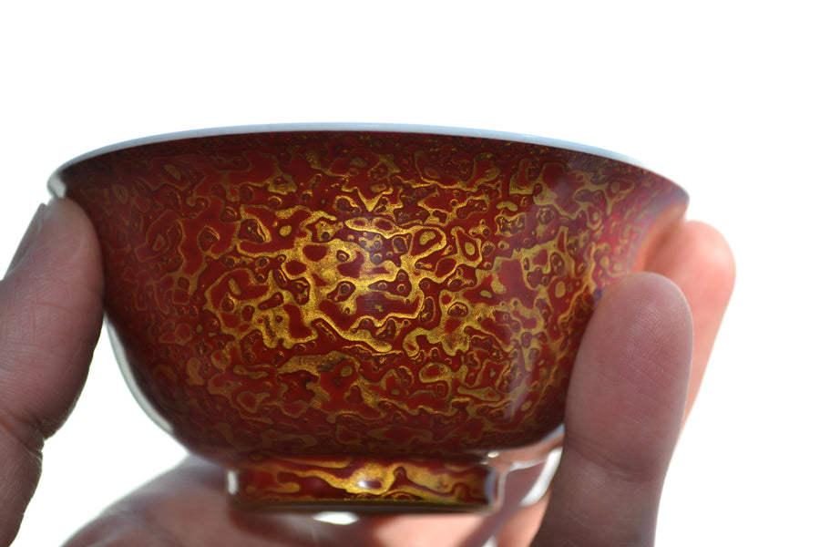Making Chinese Lacquerware Teacups.
