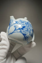 Load image into Gallery viewer, Qinghua Teapot Jingdezhen Fine Porcelain Teapot by KuangShi 耕隐艺品匡石手绘龙蛋壶 100ml
