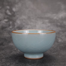 Load image into Gallery viewer, 100ml Azure Ruyao PinmingTeacup 汝窑天青品茗杯
