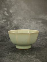 Load image into Gallery viewer, 100ml Renaissance Series Ruyao Big Octagon Teacup 汝窑复古釉八角杯
