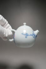 Load image into Gallery viewer, Qinghua Teapot Jingdezhen Fine Porcelain Teapot by KuangShi 耕隐艺品匡石手绘龙蛋壶 100ml

