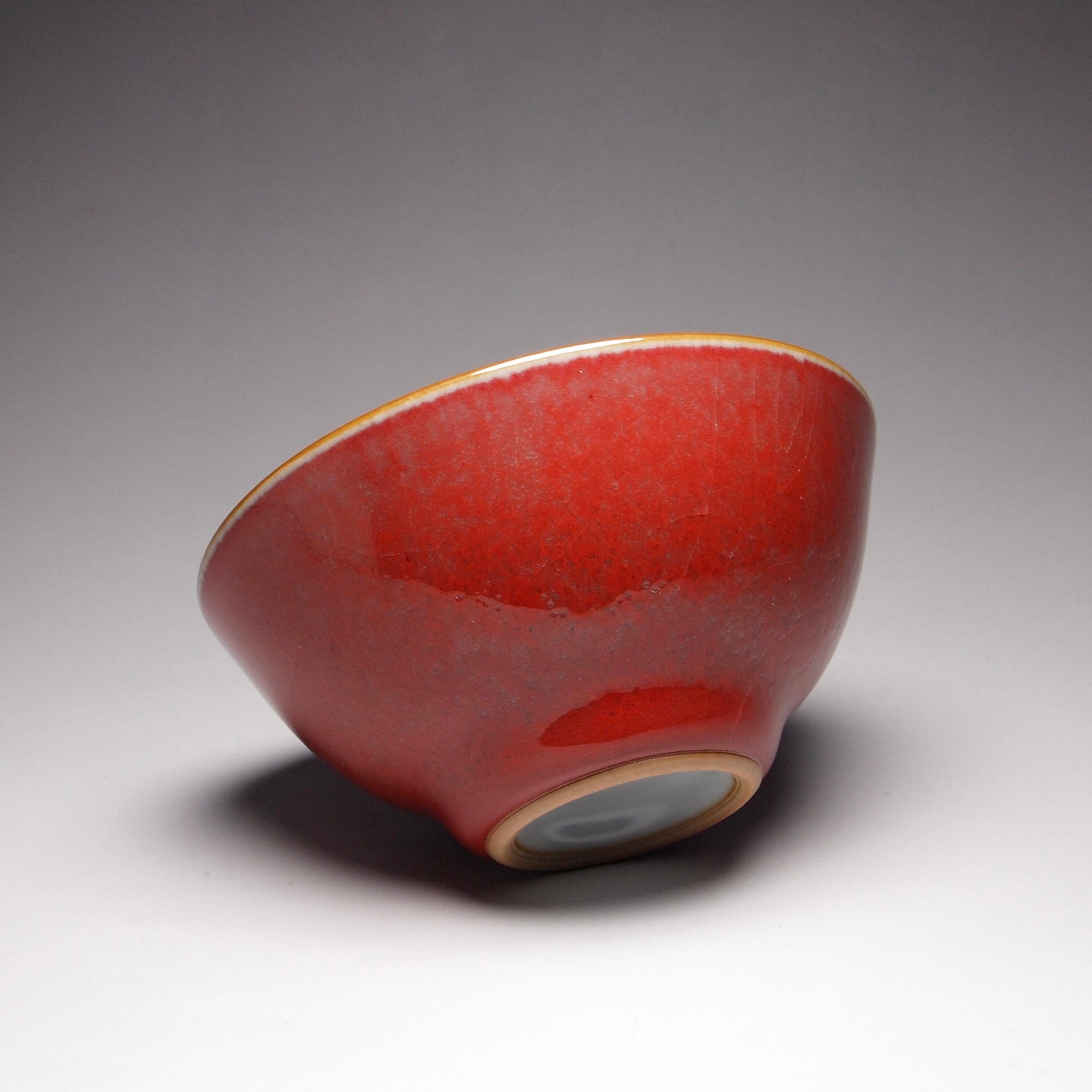 Red Ruyao Chicken Heart Teacup 汝窑霁红鸡心杯 100ml