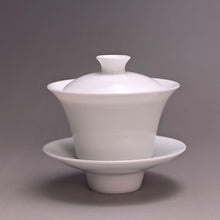 Load image into Gallery viewer, 100ml Little Horseshoe Tianbai Jingdezhen White Porcelain Gaiwan
