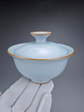 Load image into Gallery viewer, Azure Ruyao Gaiwan 天青汝窑盖碗
