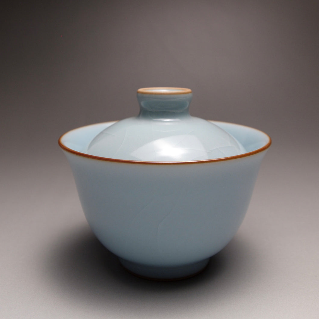 Azure Ruyao Yuanbao Gaiwan 汝窑天青元宝盖碗