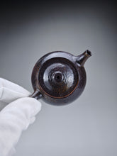 Load image into Gallery viewer, Wood Fired Dark Ash Elegant Nixing Teapot by Li Wenxin 李文新柴烧壶 100ml
