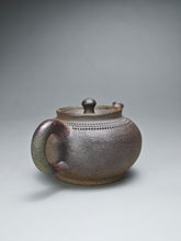 Load image into Gallery viewer, Wood Fired Nixing Teapot with Carving by Li Wenxin  李文新柴烧跳刀 110ml
