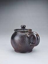 Load image into Gallery viewer, Wood Fired Dark Ash Elegant Nixing Teapot by Li Wenxin 李文新柴烧壶 100ml
