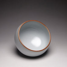 Load image into Gallery viewer, 110ml Moon White Ruyao Round Teacup 汝窑月白圆珠杯
