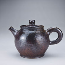 Load image into Gallery viewer, Wood Fired Dark Ash Elegant Nixing Teapot by Li Wenxin 李文新柴烧壶 100ml
