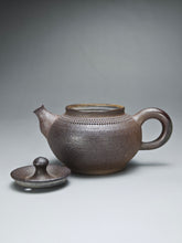 Load image into Gallery viewer, Wood Fired Nixing Teapot with Carving by Li Wenxin  李文新柴烧跳刀 110ml
