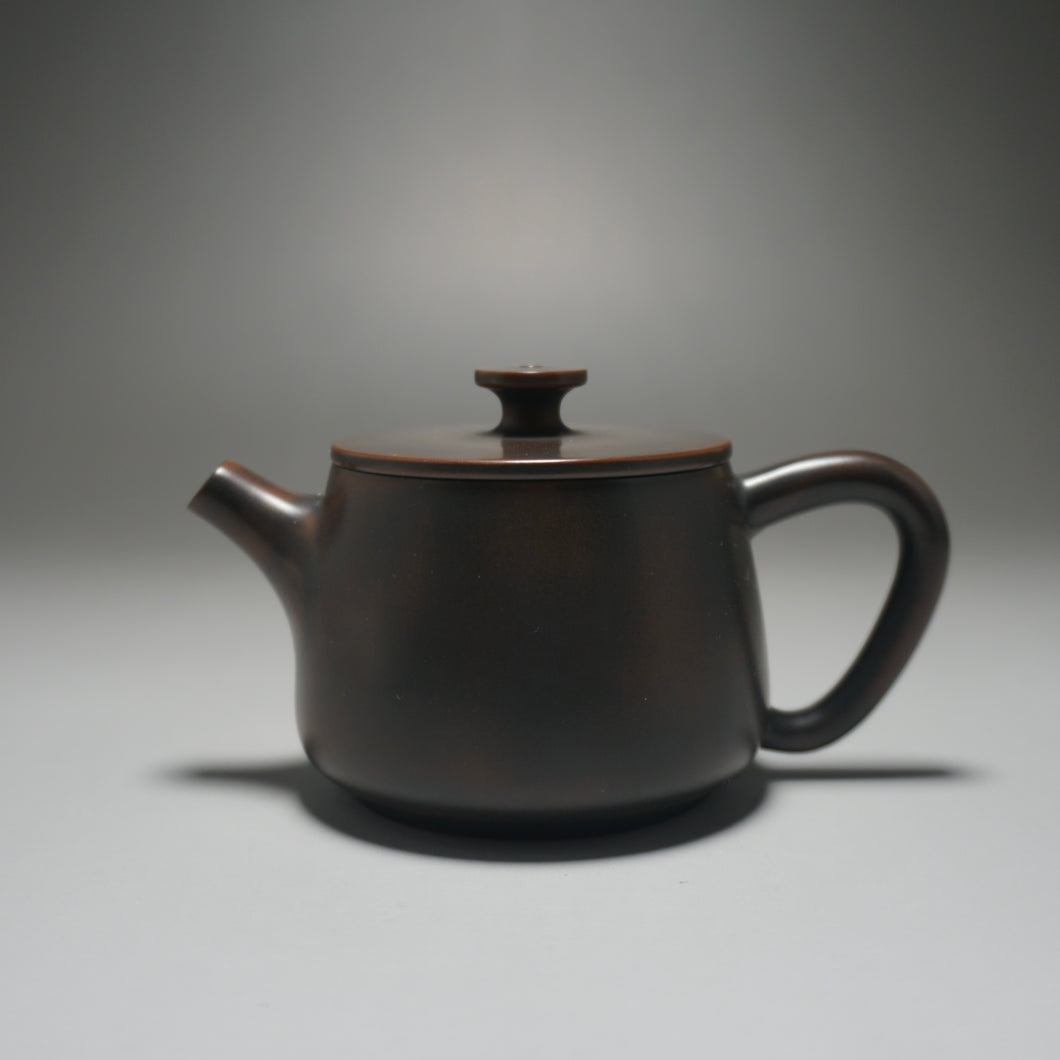 115ml Hanwa Dark Nixing Teapot by Li Wenxin 李文新坭兴汉瓦 (深）
