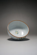Load image into Gallery viewer, Fencai Hand Painted Blossoms Moon White Ruyao Teacup 粉彩花卉杯 115ml
