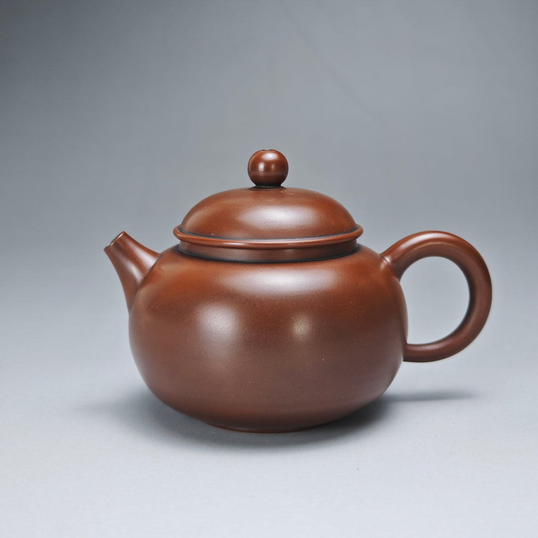 115ml Classic Round Nixing Teapot by Meng Shaotian 蒙绍田扁壶