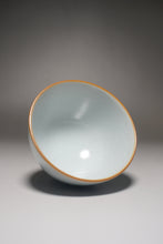 Load image into Gallery viewer, 120ml Qinghua Crickets Moon White Ruyao Teacup 月白汝窑蟋蟀杯
