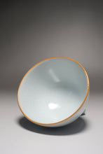 Load image into Gallery viewer, 120ml Qinghua Big Cricket Moon White Ruyao Teacup 月白汝窑蟋蟀杯
