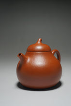 Load image into Gallery viewer, Fully Hanmade Zhuni Eggplant Teapot by Yu Bo 全手工朱泥茄瓜余波制 120ml
