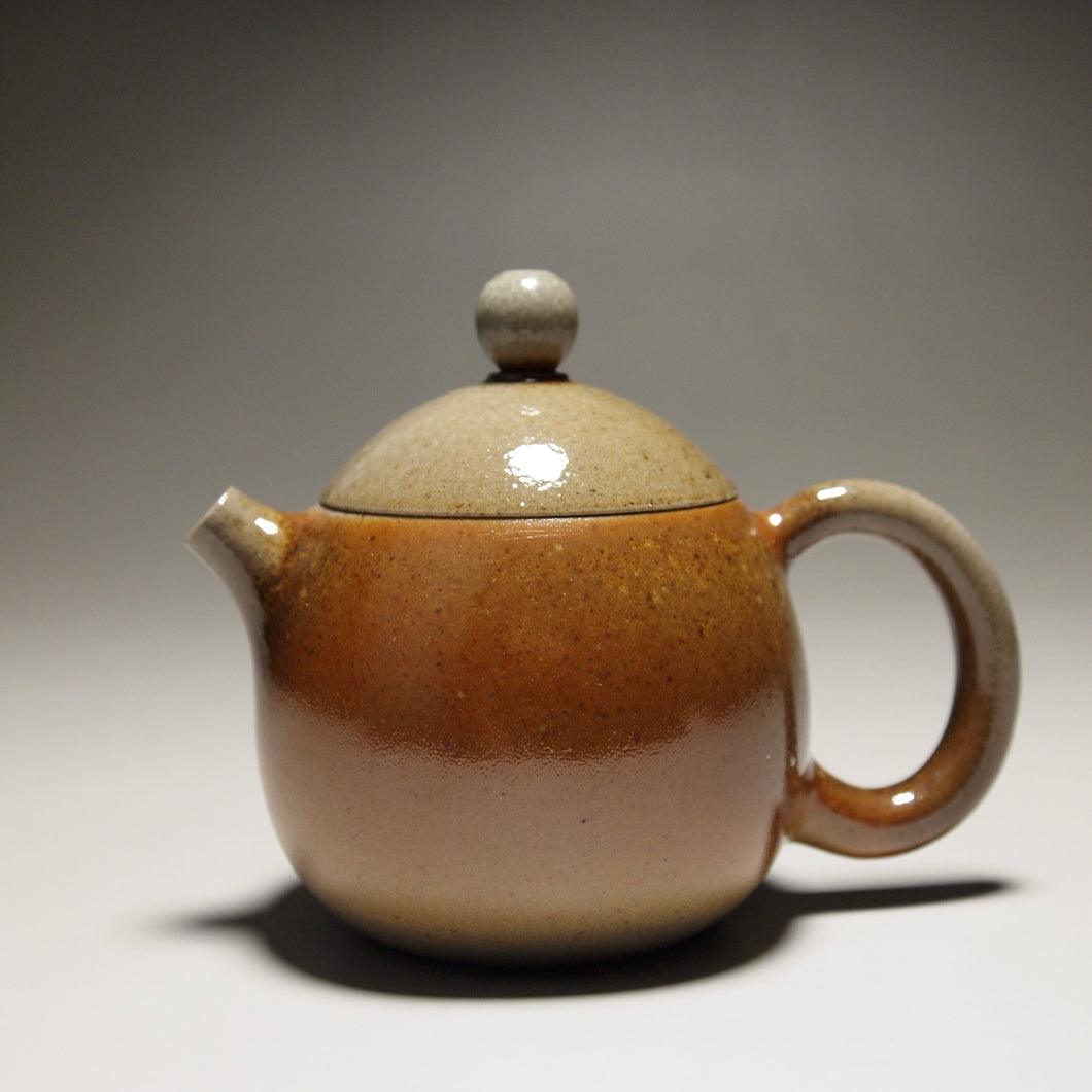 Wood Fired Dragon Egg Nixing Teapot by Li Wenxin  柴烧坭兴龙蛋壶 120ml
