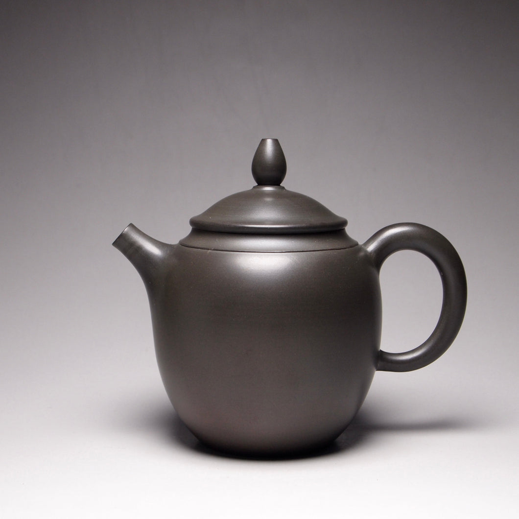120ml Tall Fanggu Nixing Teapot Dark Grey by Li Wenxin 李文新泥兴仿古壶