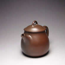 Load image into Gallery viewer, 120ml Red-Brown Oval Nixing Teapot by Li Wenxin 李文新泥兴壶
