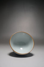 Load image into Gallery viewer, 120ml Qinghua Crickets Moon White Ruyao Teacup 月白汝窑蟋蟀杯
