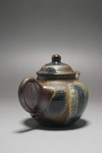 Load image into Gallery viewer, Wood Fired Handpicked TianQingNi Lianzi Yixing Teapot No.1 柴烧天青泥莲子 125ml
