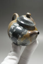 Load image into Gallery viewer, Wood Fired Handpicked TianQingNi Lianzi Yixing Teapot No.3 柴烧天青泥莲子 125ml
